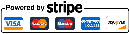 Powered by Stripe payments